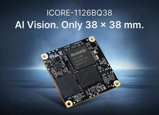 Only 3.8 cm! Mini AI Vision SoM: ICORE-1126BQ38