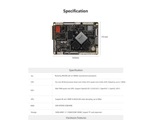 Face-RK3399 Face Recognition Motherboard