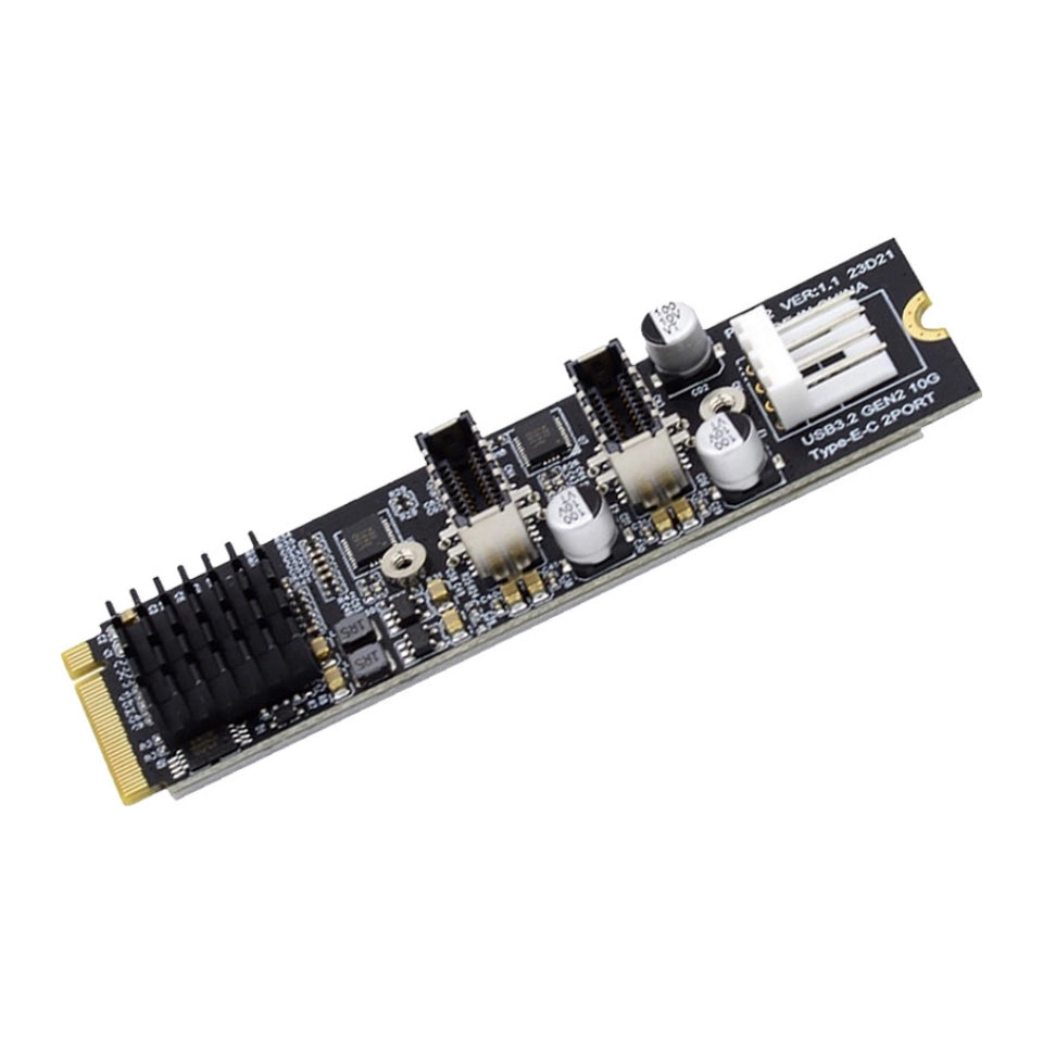 M.2 PCIe to USB 3.0 Type-E 및 Type-C 듀얼 포트 확장 카드