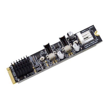 M.2 PCIe to USB 3.0 Type-E 및 Type-C 듀얼 포트 확장 카드