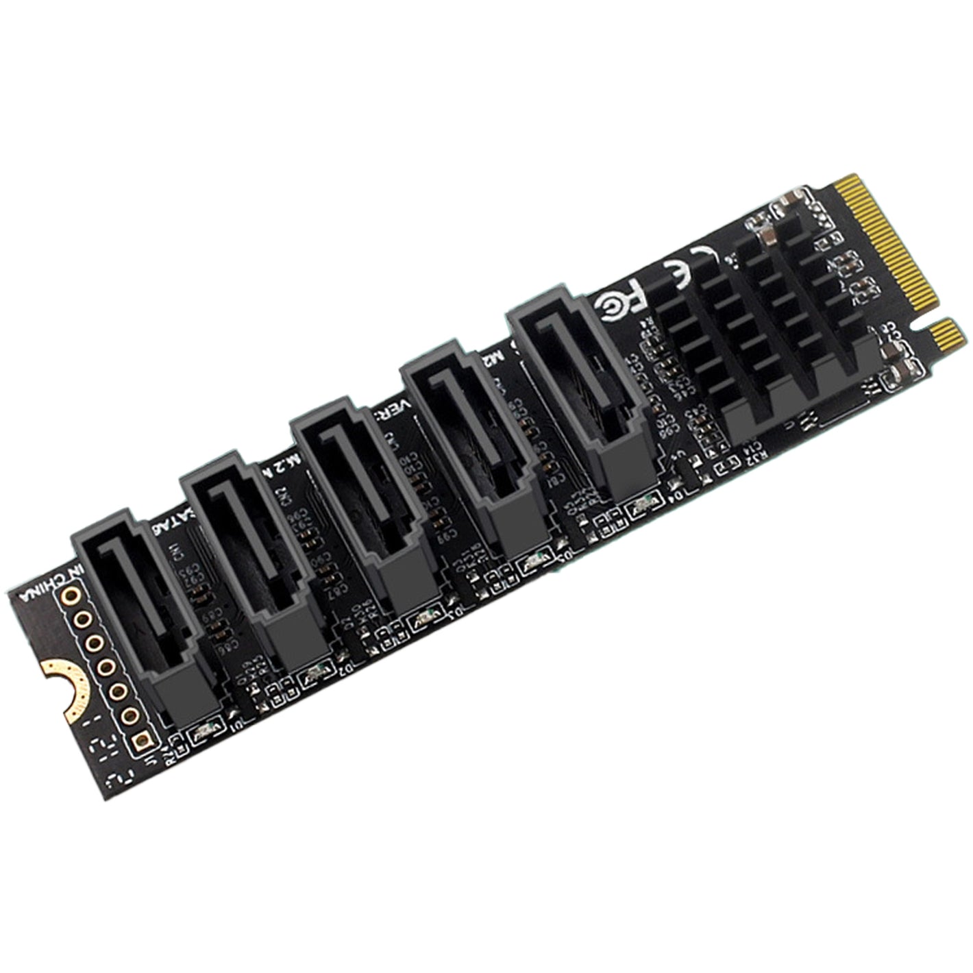 M.2 PCIe to 5-Port SATA 3.0 Expansion Card