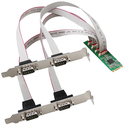 M.2 PCIe - 쿼드 포트 RS232 직렬 포트 확장 카드