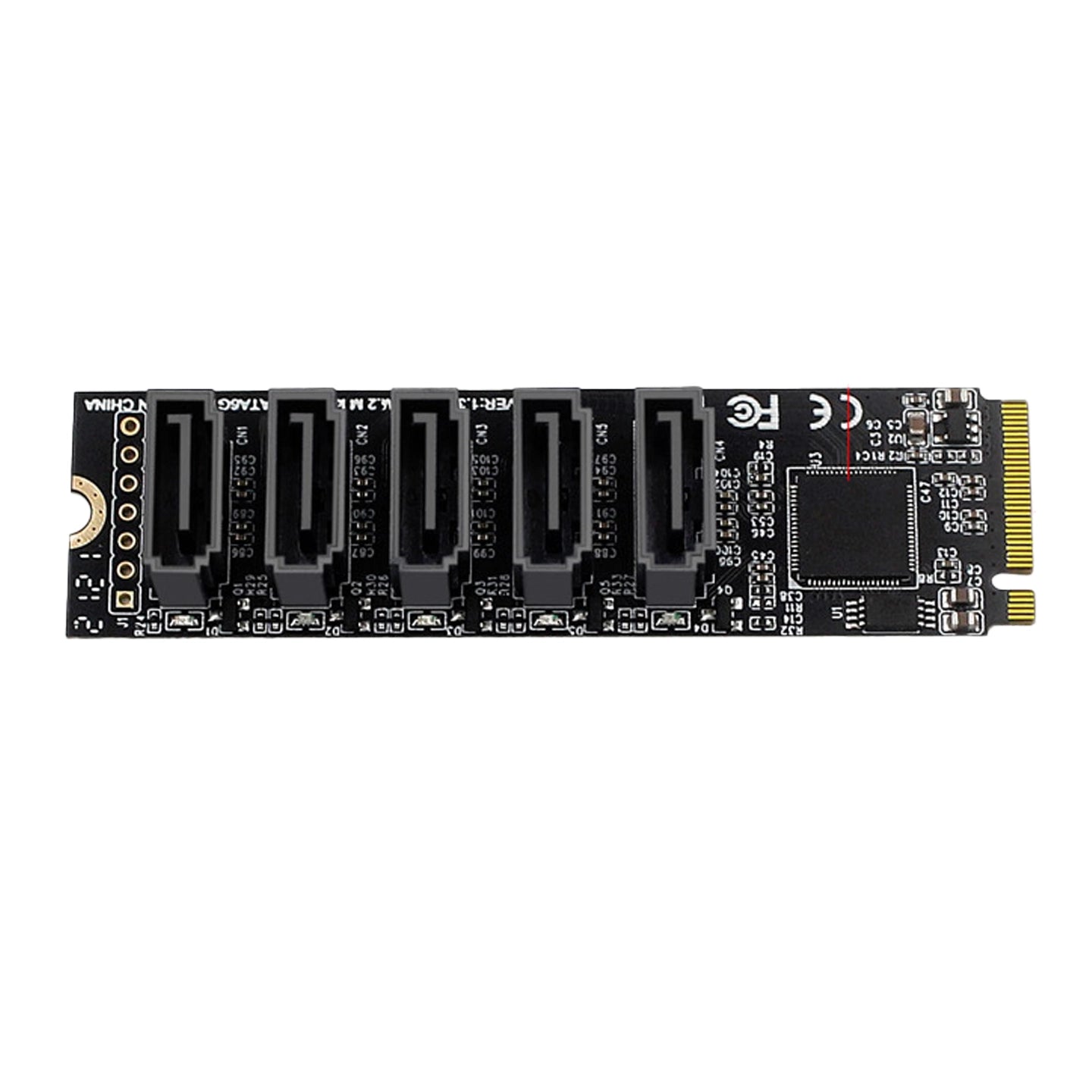 M.2 PCIe to 5-Port SATA 3.0 Expansion Card