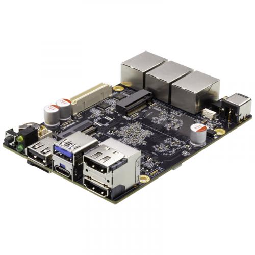 ROC-RK3588-RT Octa-Core 8K AI Mini SBC with Ethernet Ports P...